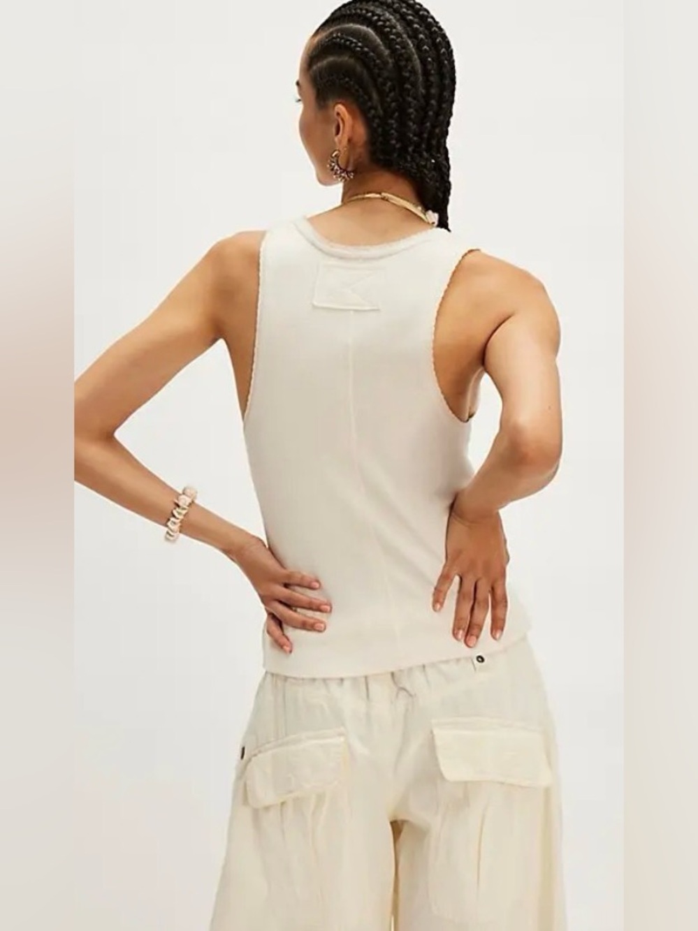 Free People We The Free Summer Tank. NWT. Ivory - Picture 3 of 4